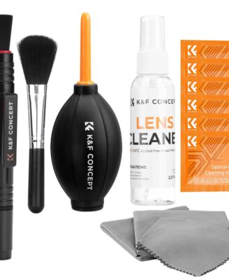 K&F Concept Professional Cleaning Kit for DSLR Cameras and Sensitive Electronics, Bundle with Lens Cleaner - Camera Accessories & Photography Accessorie for DSLR Camera Lens Filter Cell Phones