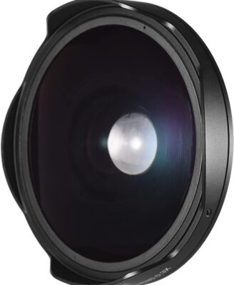 Andoer 37MM 0.3X HD Wide Angle Fisheye Lens with Hood Replacement for Camcorders